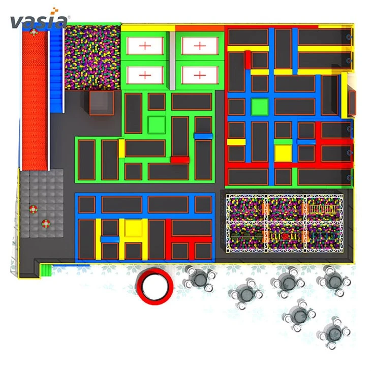 Rectangle Trampoline Park